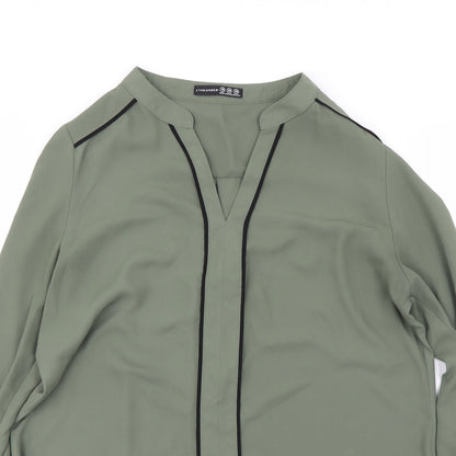 Womens UK Size 10 Atmosphere Green Basic Blouse