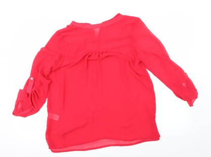 Atmosphere Womens Red   Basic Blouse Size 12