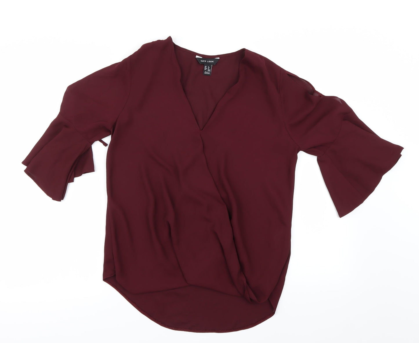 New Look Womens Purple   Basic Blouse Size 8