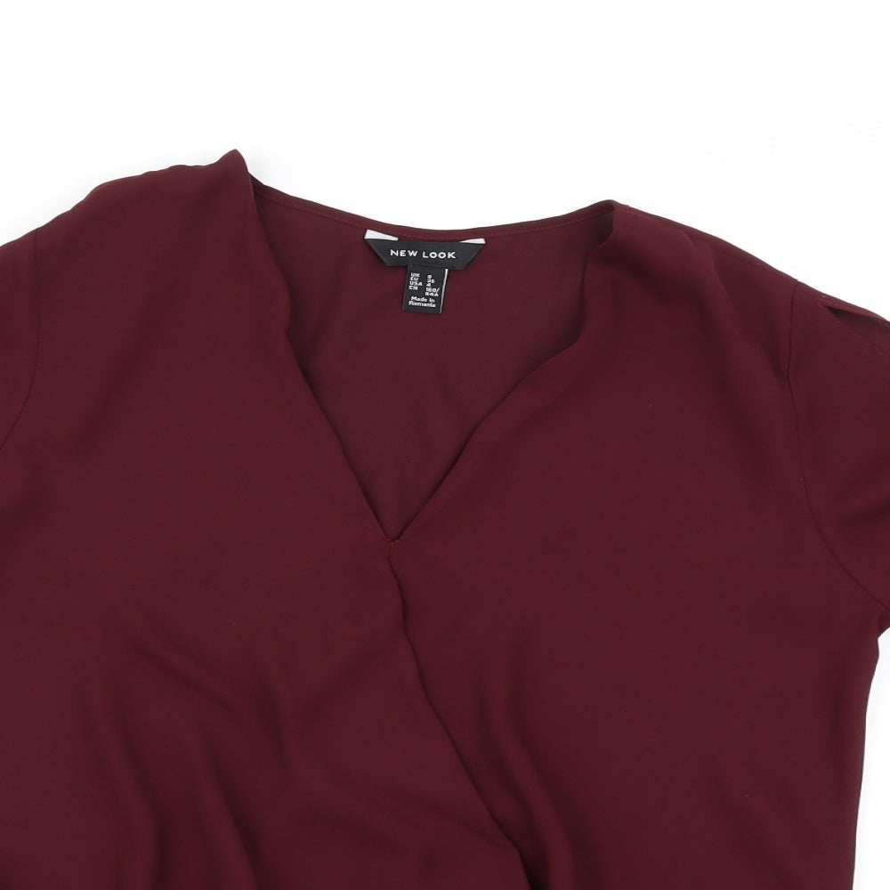 New Look Womens Purple   Basic Blouse Size 8