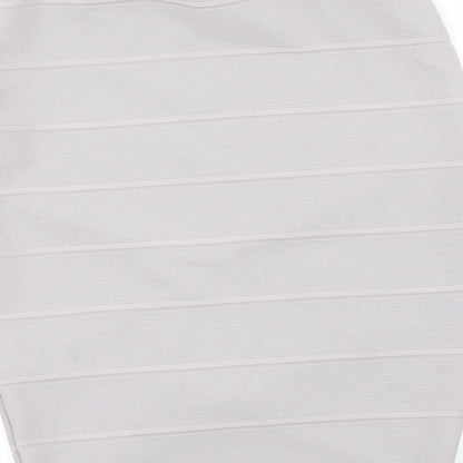 Miss Selfridge Womens Grey   A-Line Skirt Size 8