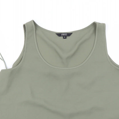 Papaya Womens Green   Basic Blouse Size 8