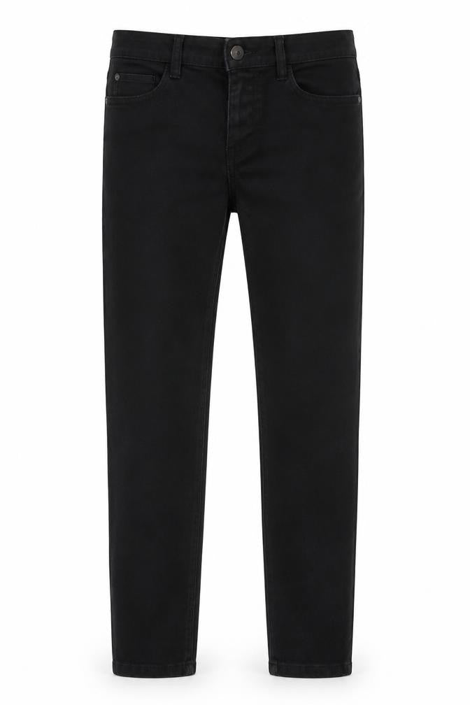 Womens UK Size 10 denim co Regular Fit Straight Black Jeans