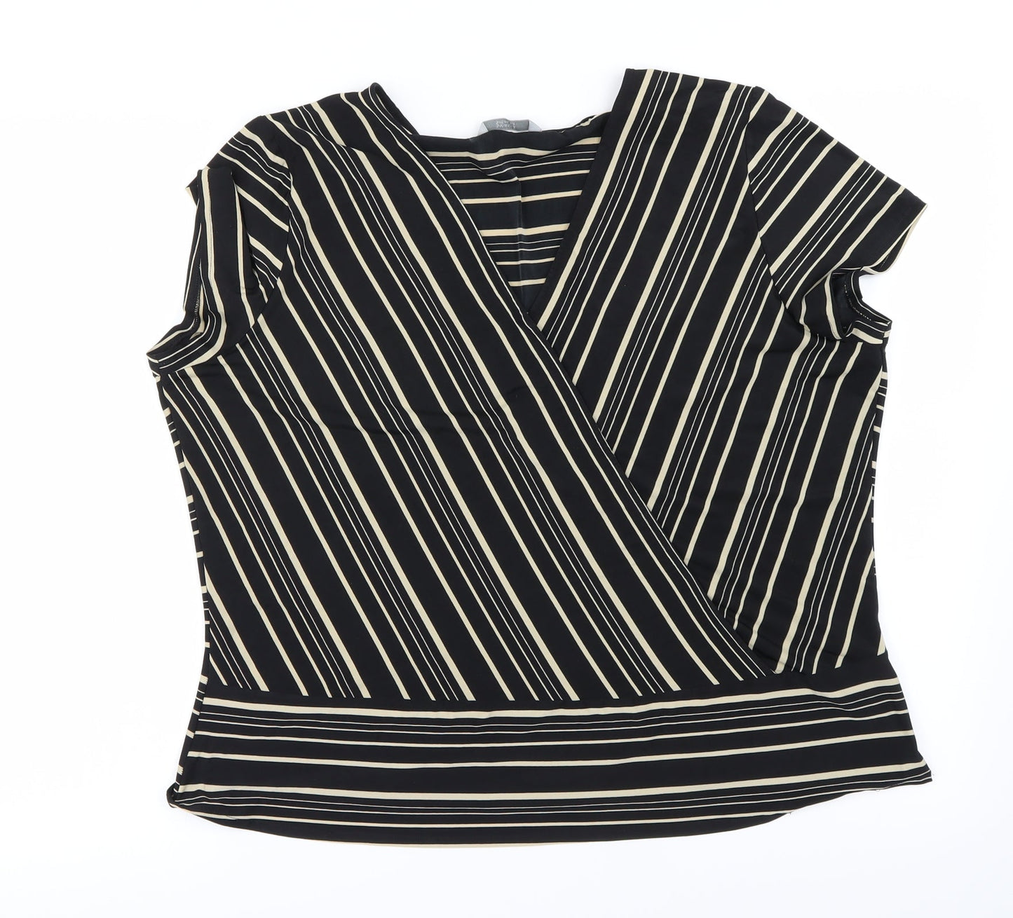 Womens UK Size 12 Marks and Spencer Brown Basic Blouse