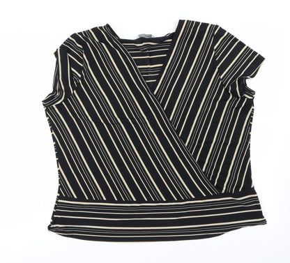 Womens UK Size 12 Marks and Spencer Brown Basic Blouse