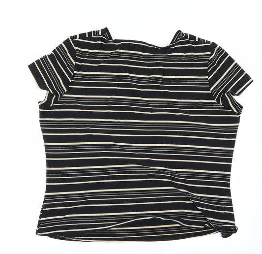 Womens UK Size 12 Marks and Spencer Brown Basic Blouse