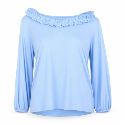 Susan Graver Womens Blue   Basic Blouse Size 2XL