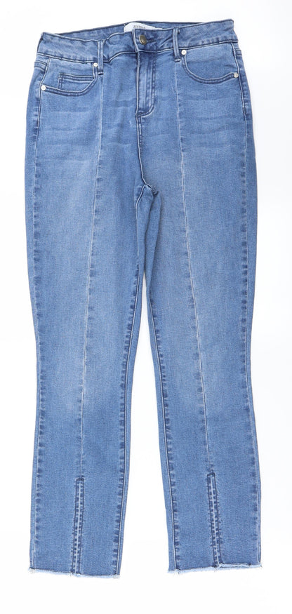 Womens UK Size 28 JustFab Regular Fit Straight Blue Jeans