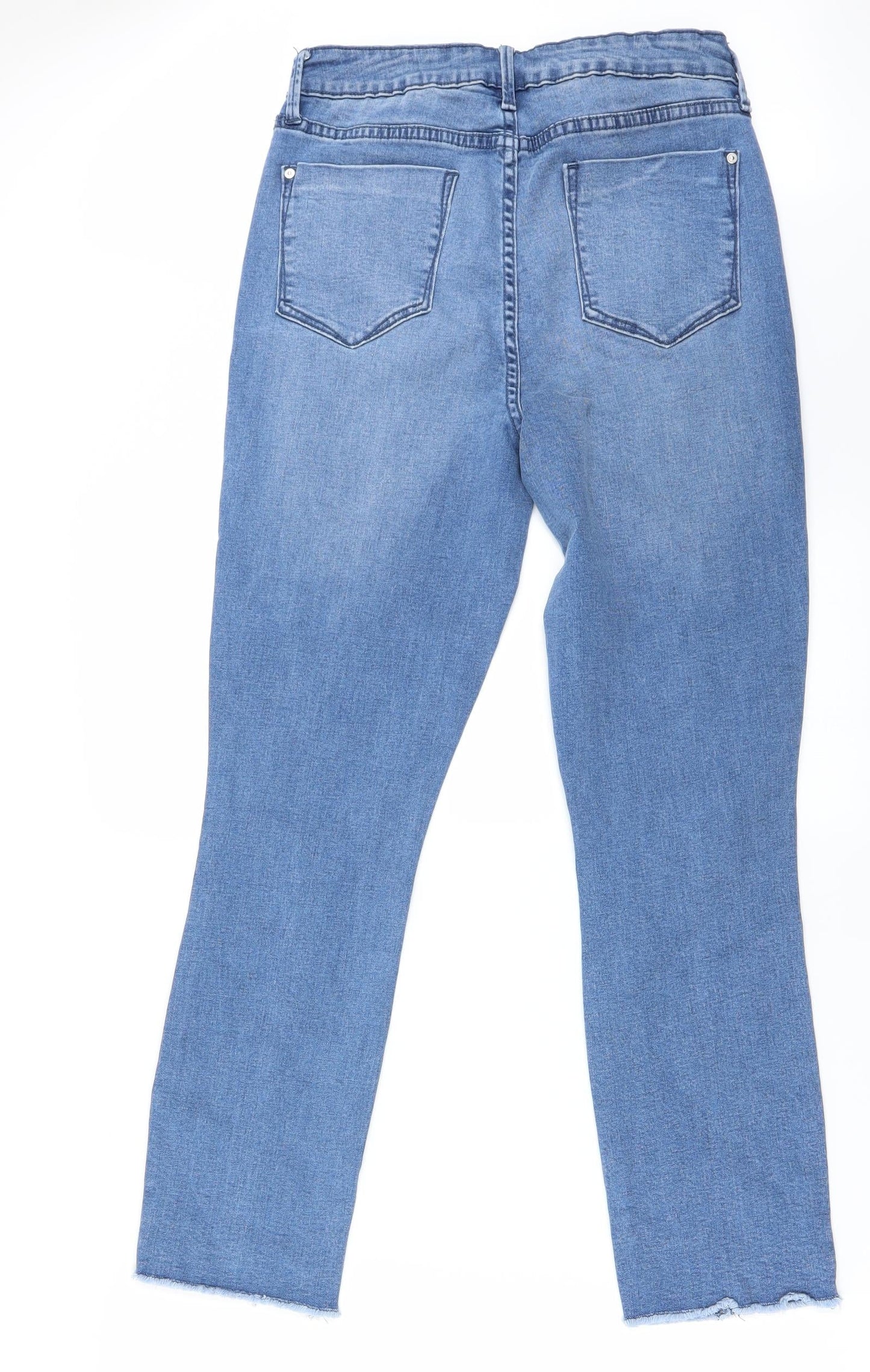 Womens UK Size 28 JustFab Regular Fit Straight Blue Jeans