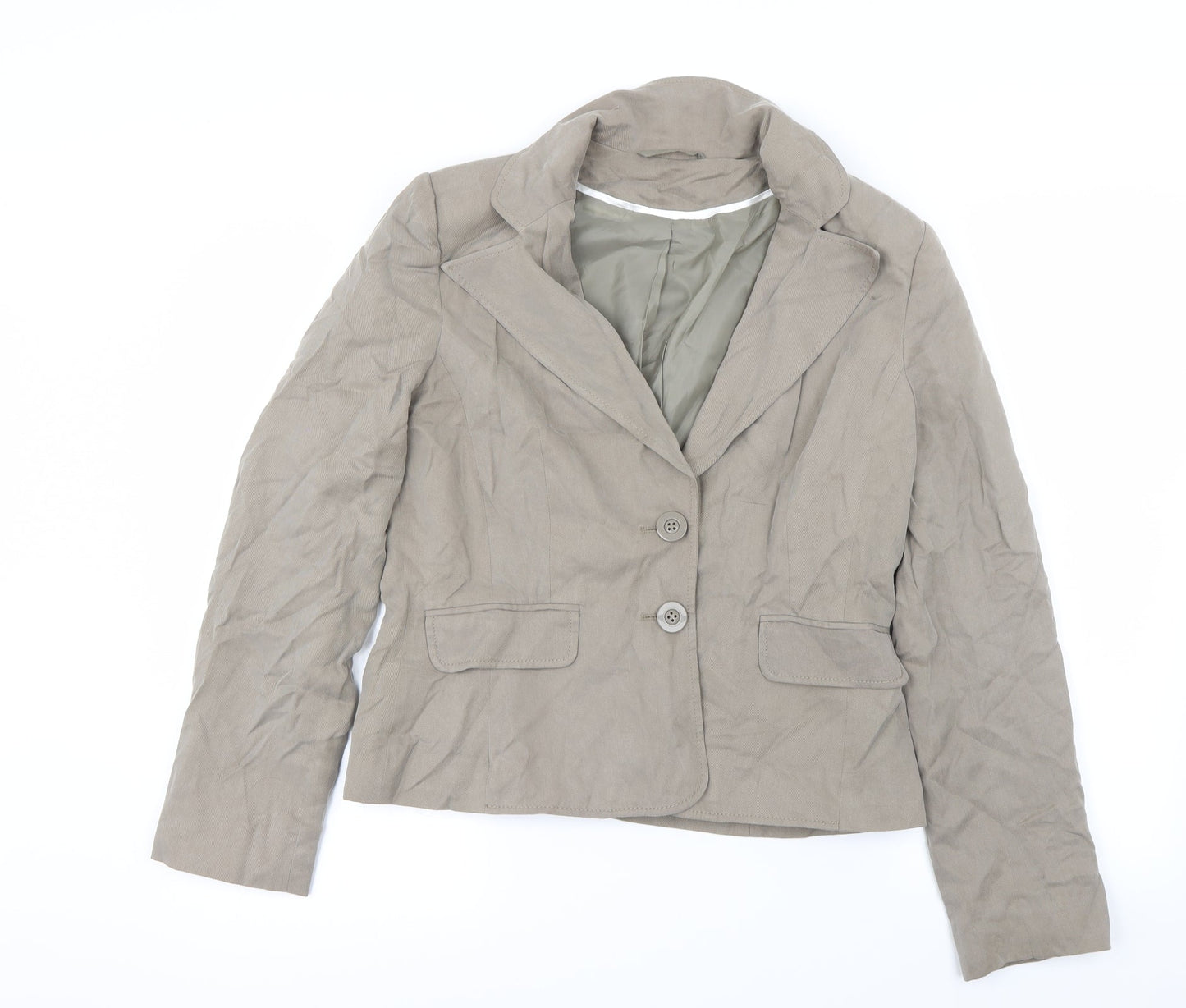 Womens UK Size 14 Preworn Beige Jacket