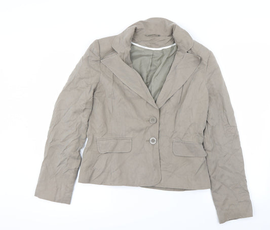 Womens UK Size 14 Preworn Beige Jacket