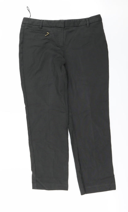 NEXT Womens Grey   Straight Jeans Size 12 L23 in