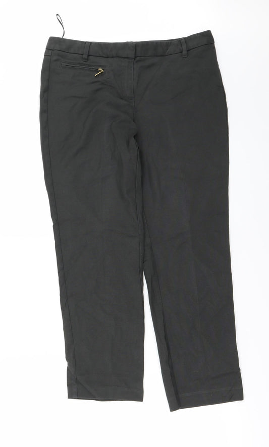 NEXT Womens Grey   Straight Jeans Size 12 L23 in