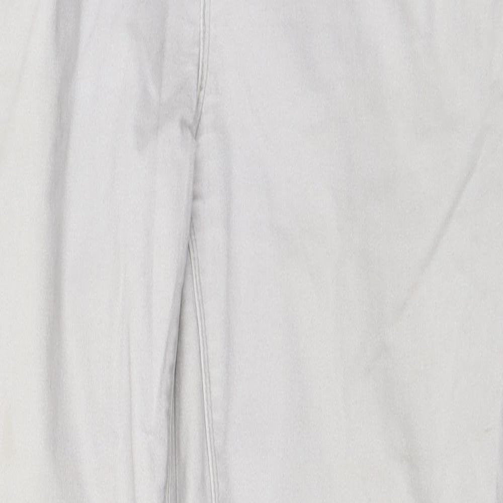 Peacocks Womens Grey   Straight Jeans Size 14 L26 in