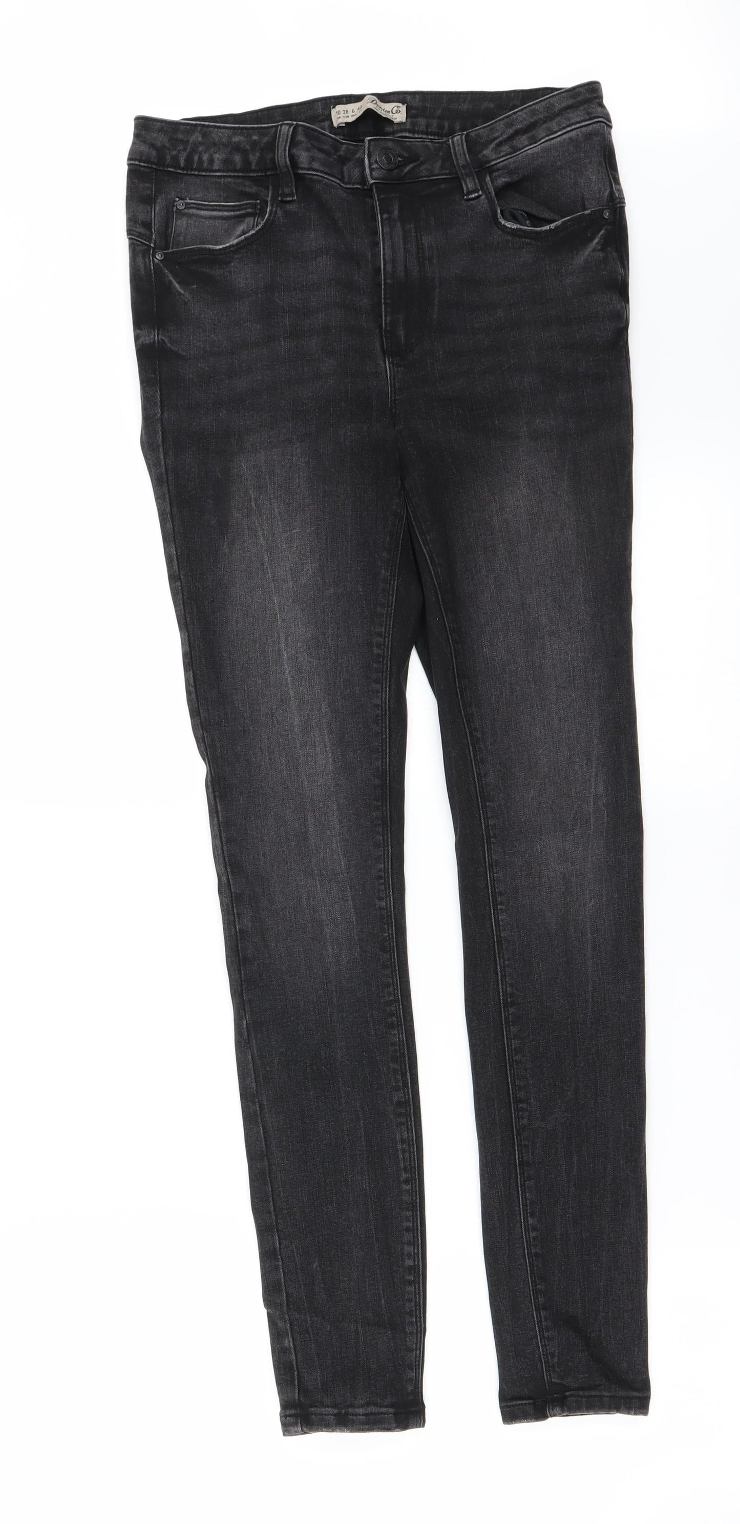 denim co Womens Grey   Straight Jeans Size 10 L26 in