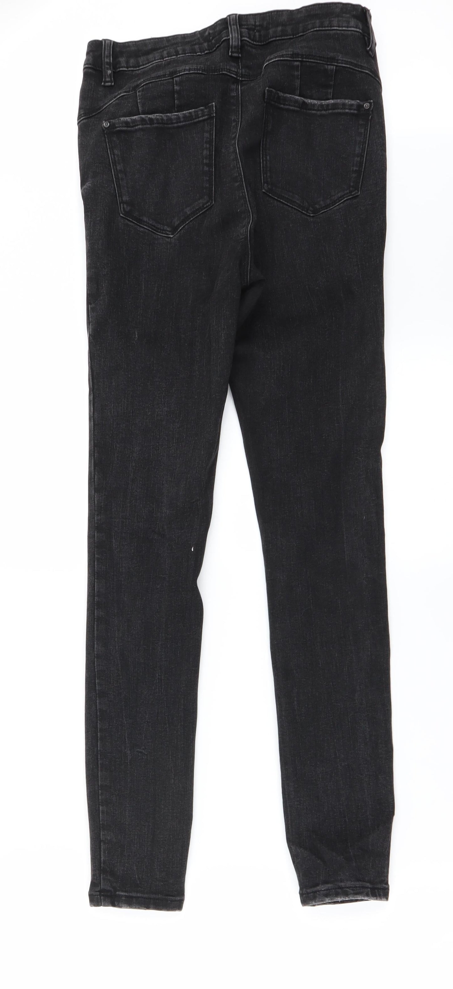 denim co Womens Grey   Straight Jeans Size 10 L26 in