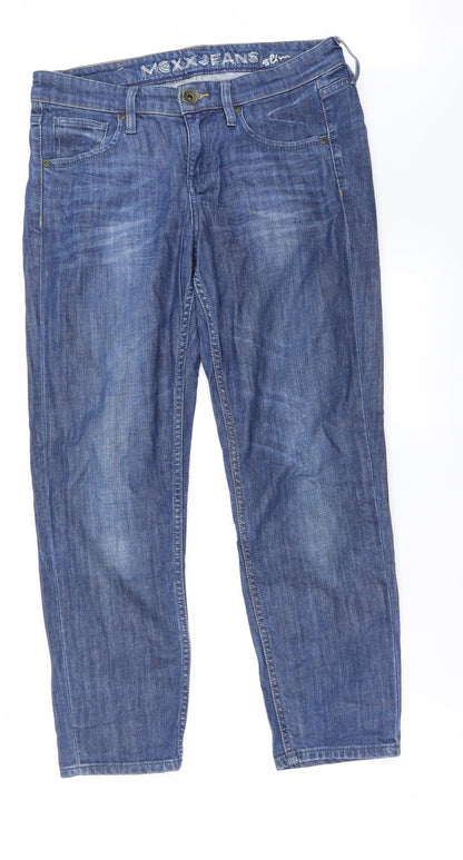 Womens UK Size 28 in Preworn Regular Fit Straight Blue Jeans