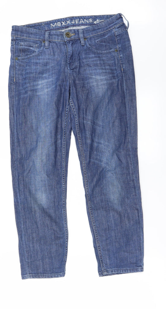 Womens UK Size 28 in Preworn Regular Fit Straight Blue Jeans