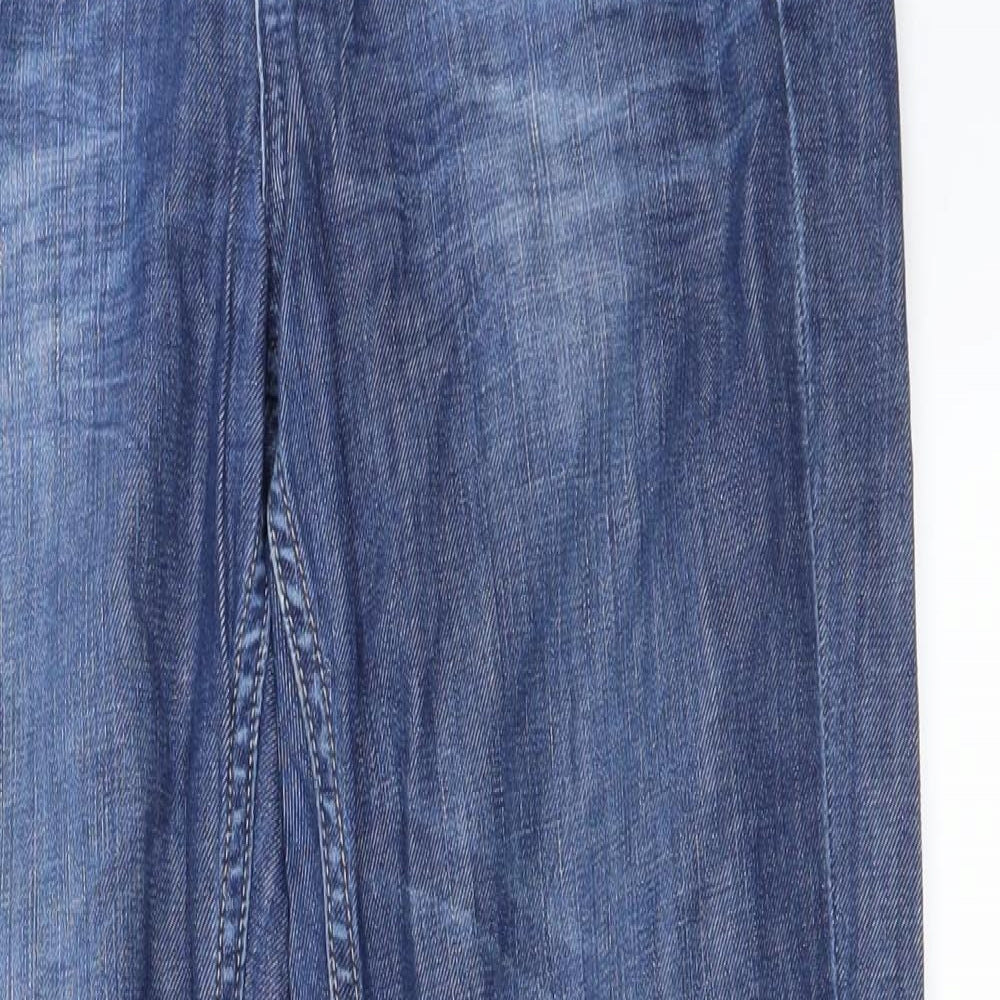 Womens UK Size 28 in Preworn Regular Fit Straight Blue Jeans