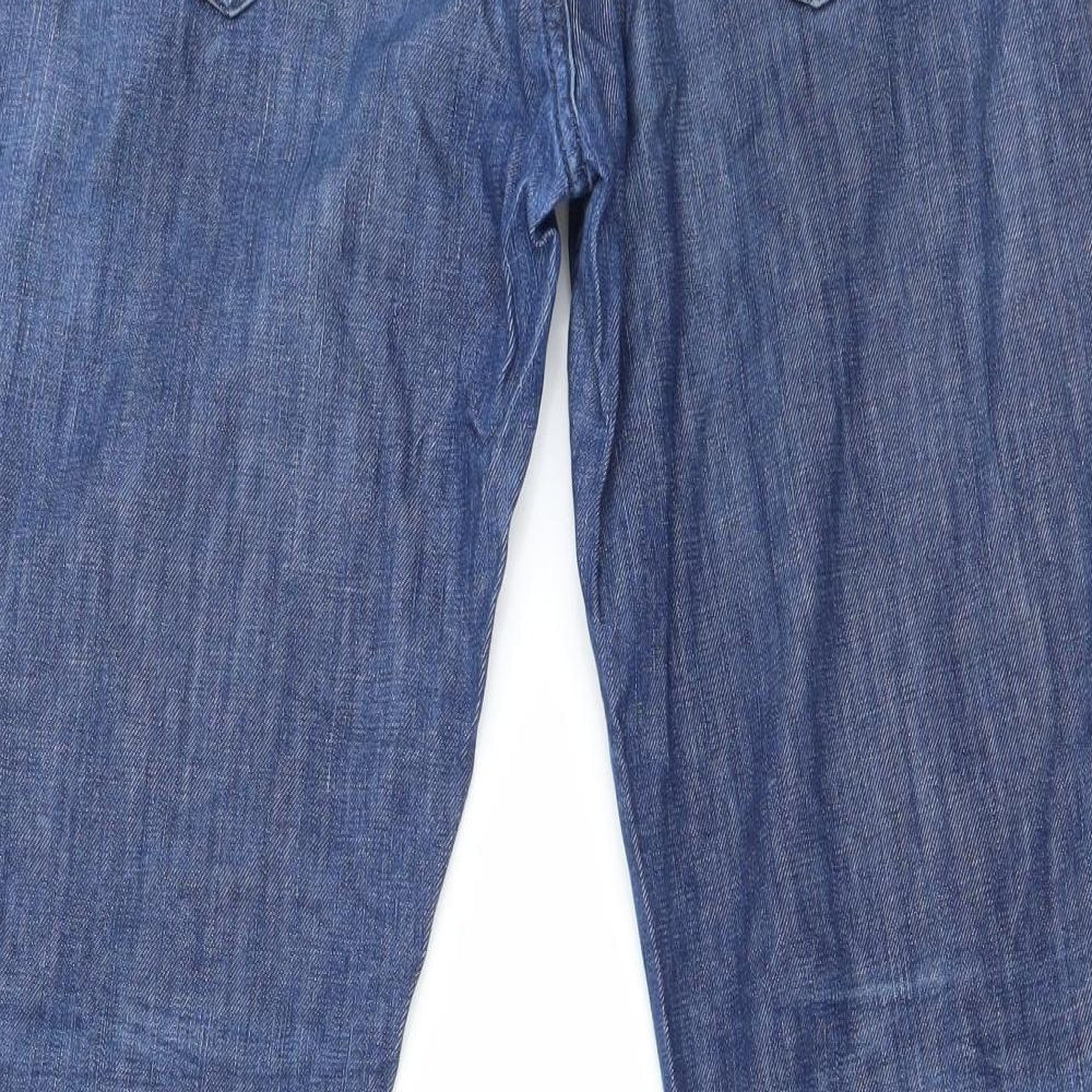 Womens UK Size 28 in Preworn Regular Fit Straight Blue Jeans