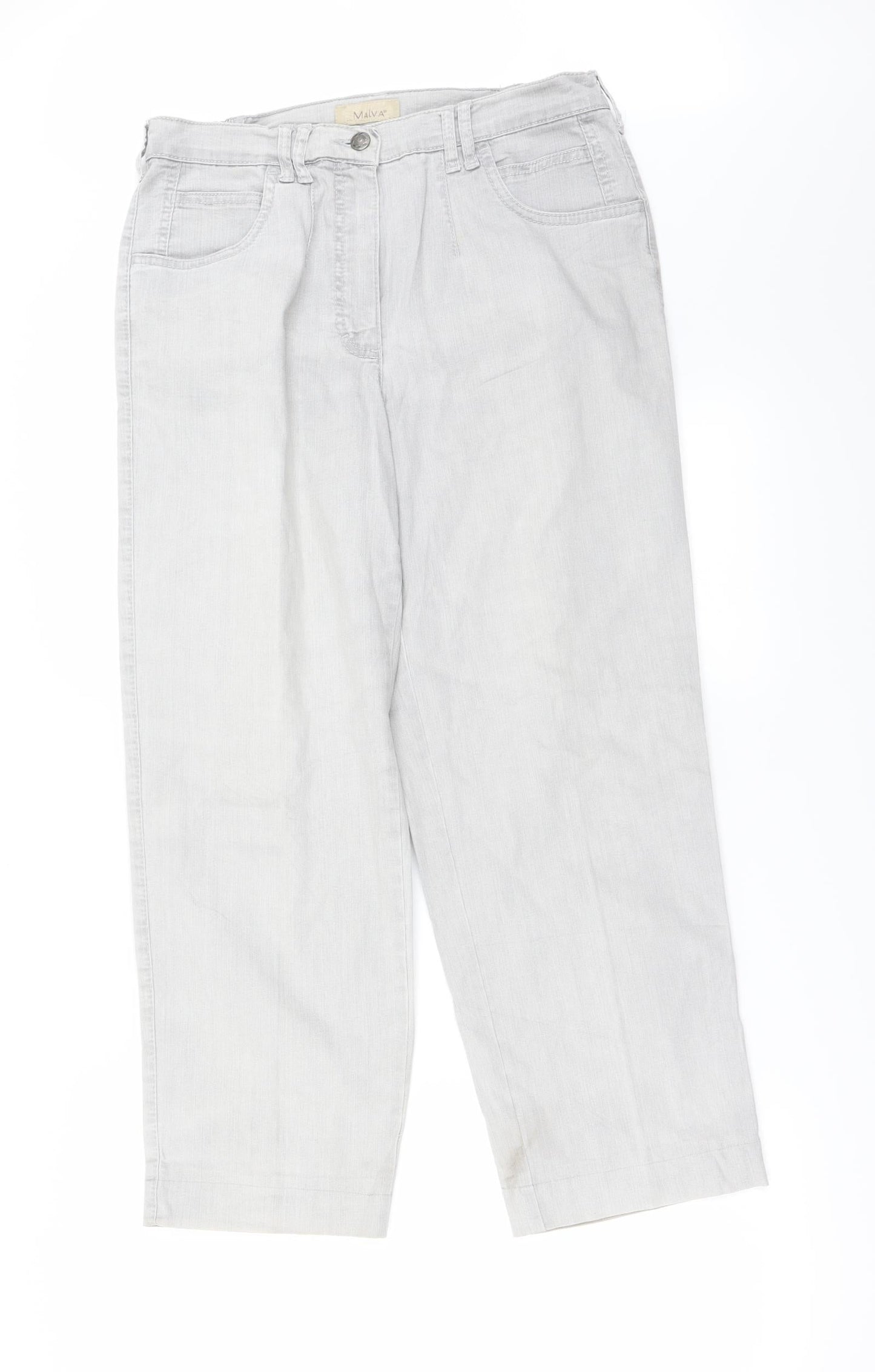 Malva  Womens Grey   Straight Jeans Size 30 in L25 in