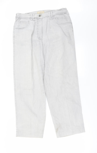 Malva  Womens Grey   Straight Jeans Size 30 in L25 in