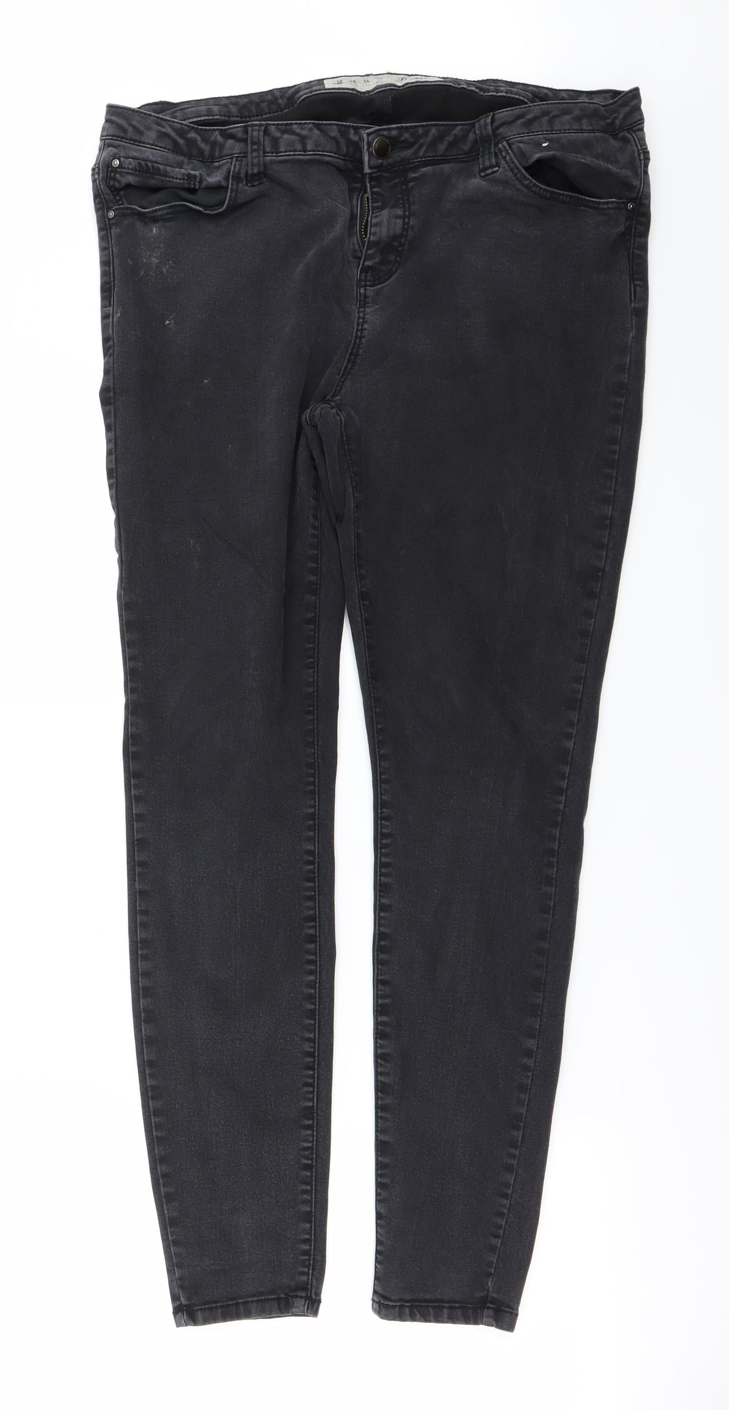 denim co Womens Black   Straight Jeans Size 18 L27 in