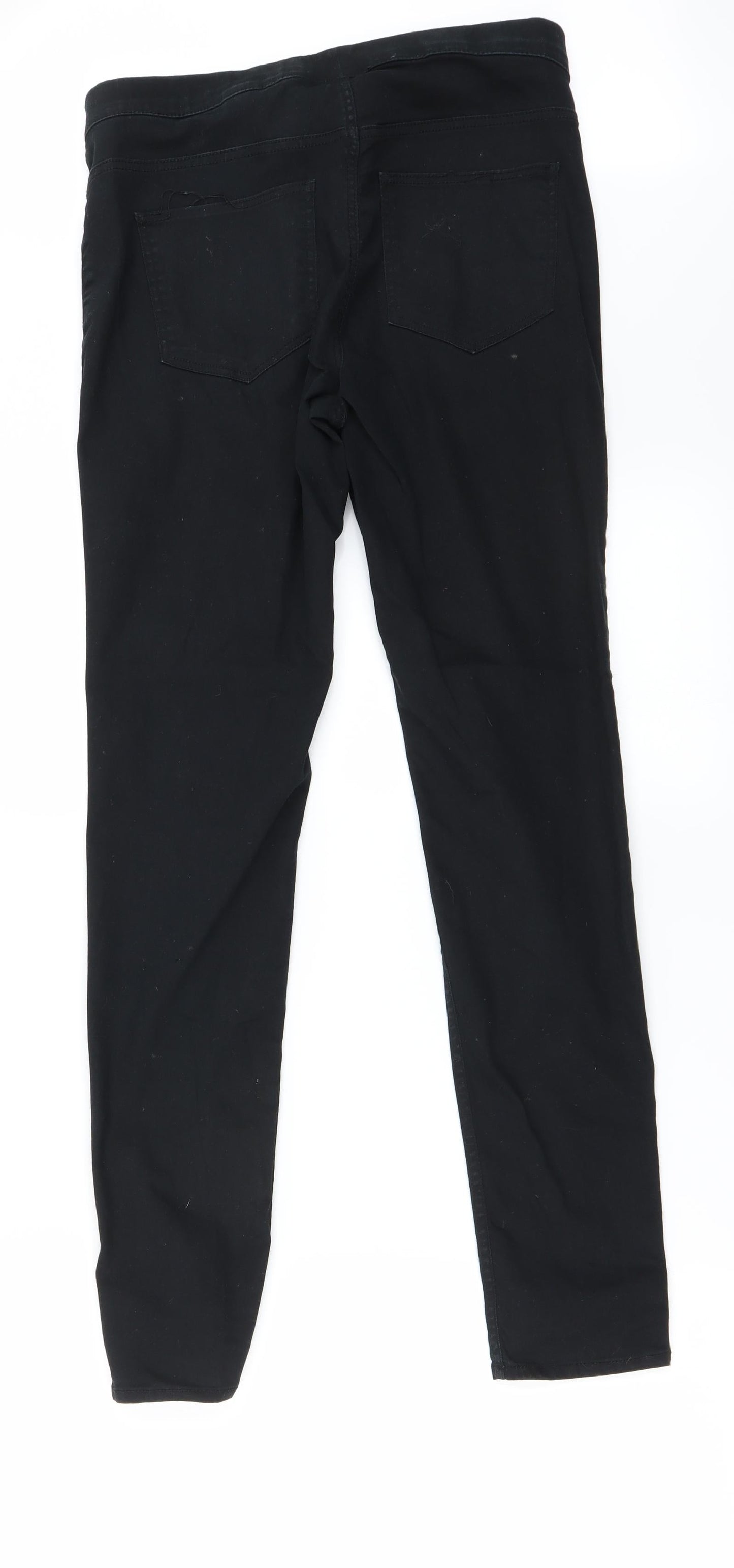 Womens UK Size 10 H&M Regular Fit Straight Black Jeans