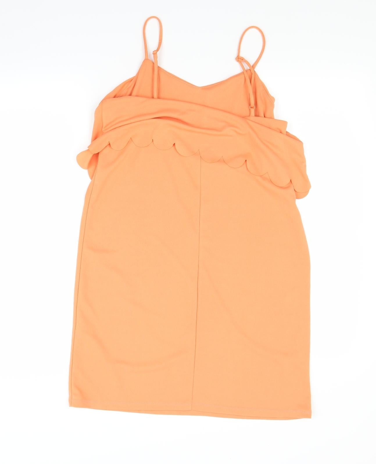 Womens UK Size 10 ASOS Orange Camisole Blouse