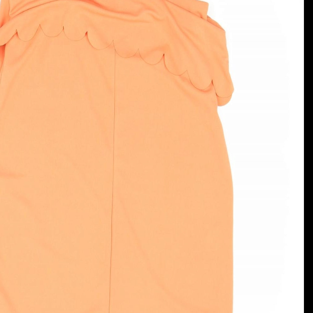 Womens UK Size 10 ASOS Orange Camisole Blouse