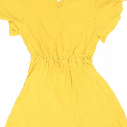 Papaya Womens Yellow   A-Line  Size 8