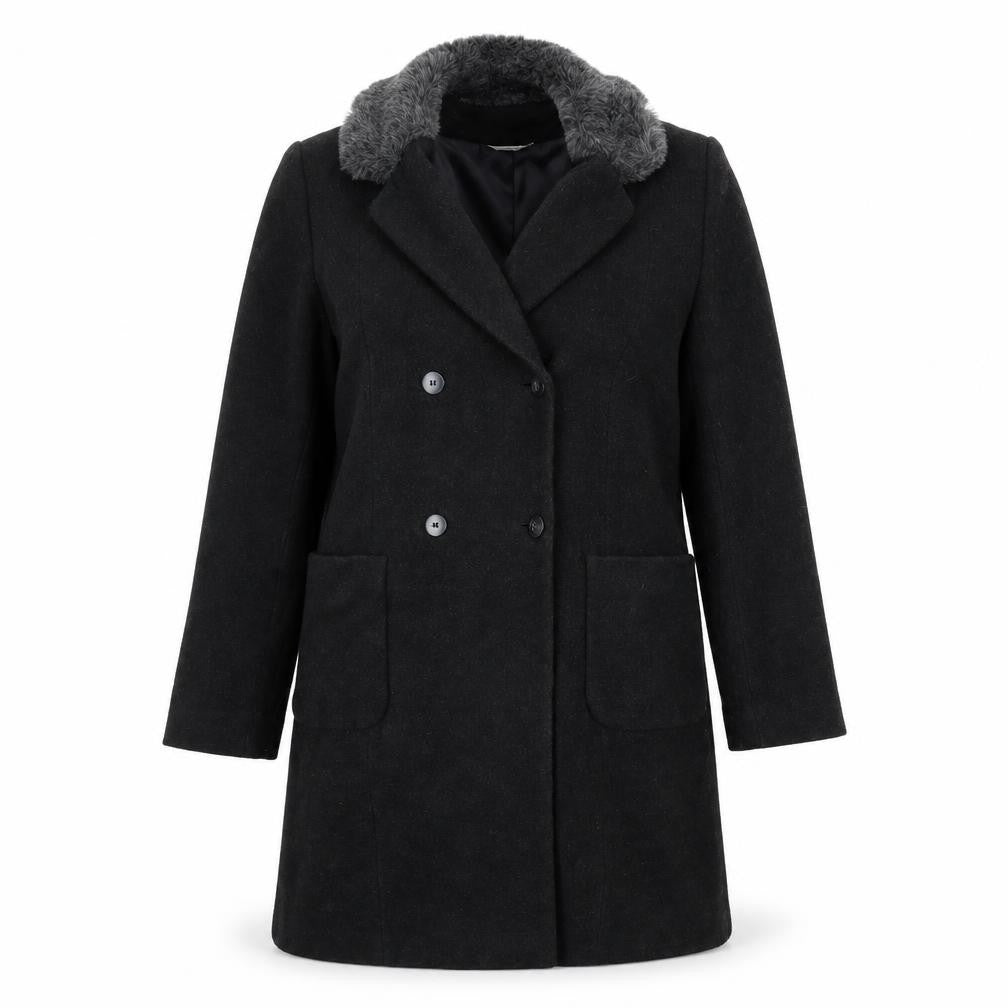 Womens UK Size M George Grey Overcoat