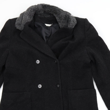 Womens UK Size M George Grey Overcoat