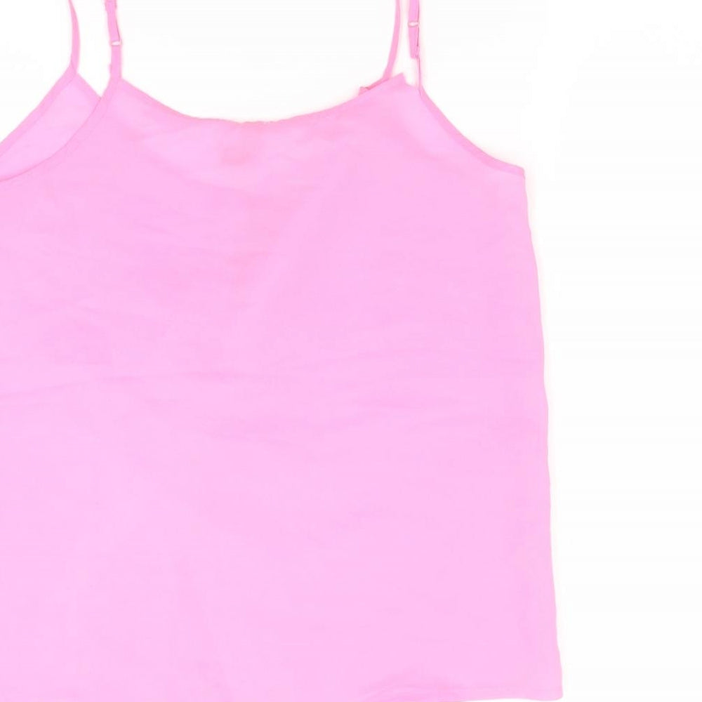 Divided Womens Pink   Camisole Blouse Size 8