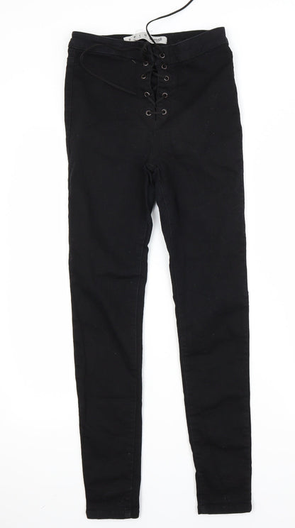 Primark Womens Black  Denim Skinny Jeans Size 10 L27 in