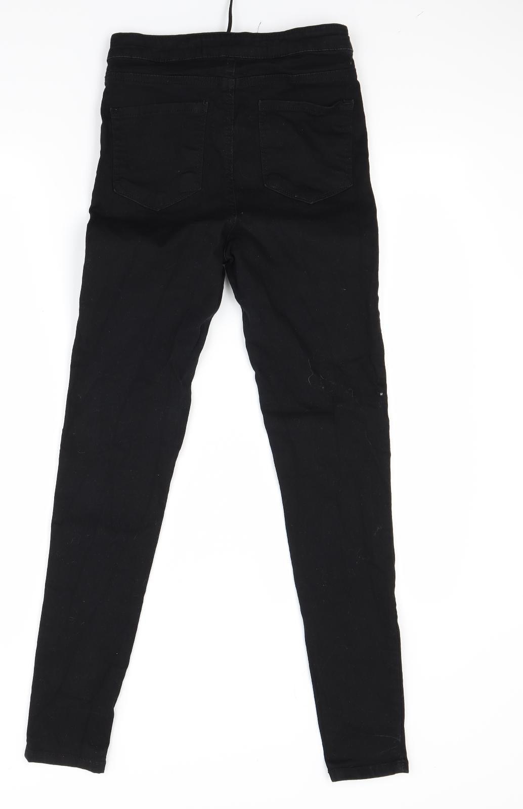 Primark Womens Black  Denim Skinny Jeans Size 10 L27 in