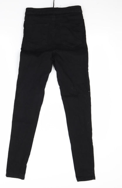 Primark Womens Black  Denim Skinny Jeans Size 10 L27 in