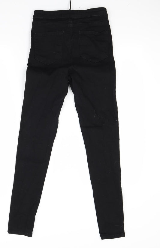 Primark Womens Black  Denim Skinny Jeans Size 10 L27 in