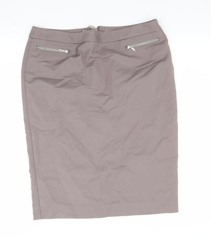 Marks and Spencer Womens Brown   Bandage Skirt Size 31 in