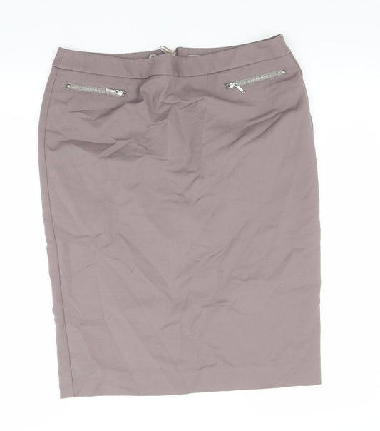 Marks and Spencer Womens Brown   Bandage Skirt Size 31 in