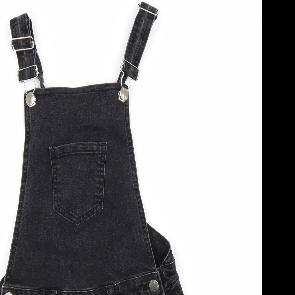 Primark Girls Black  Denim Shorts One-Piece Size 10 Years