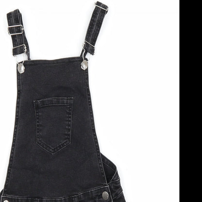 Primark Girls Black  Denim Shorts One-Piece Size 10 Years