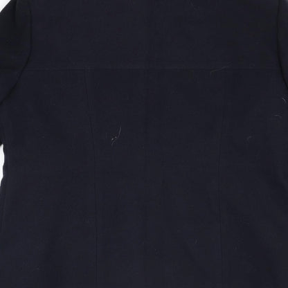 Womens UK Size 14 Wallis Blue Overcoat