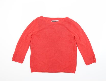 Maine Womens Red   Pullover Jumper Size 16