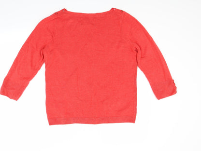 Maine Womens Red   Pullover Jumper Size 16