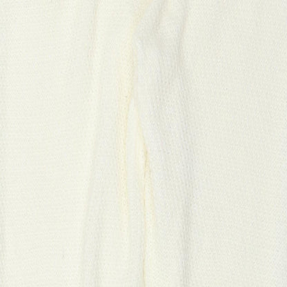 stretch Womens Ivory Solid   Lounge Pants Size L