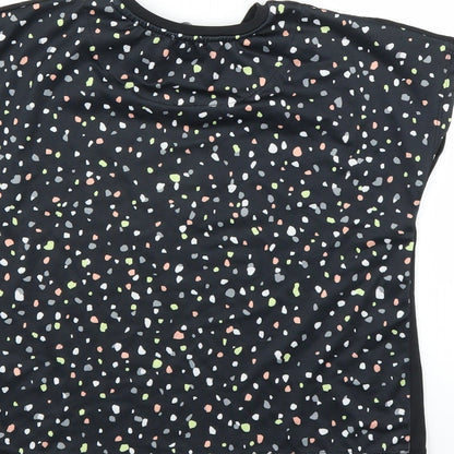 George Girls Black   Basic T-Shirt Size 7-8 Years