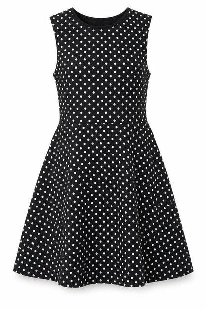 One Touch Womens Black Polka Dot  Skater Dress  Size 8