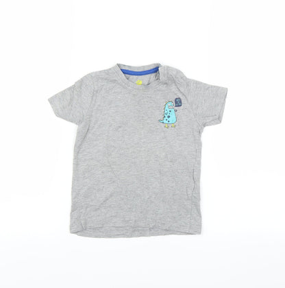 Lupilu Baby Grey   Basic T-Shirt Size 12-18 Months  - 12-24 months