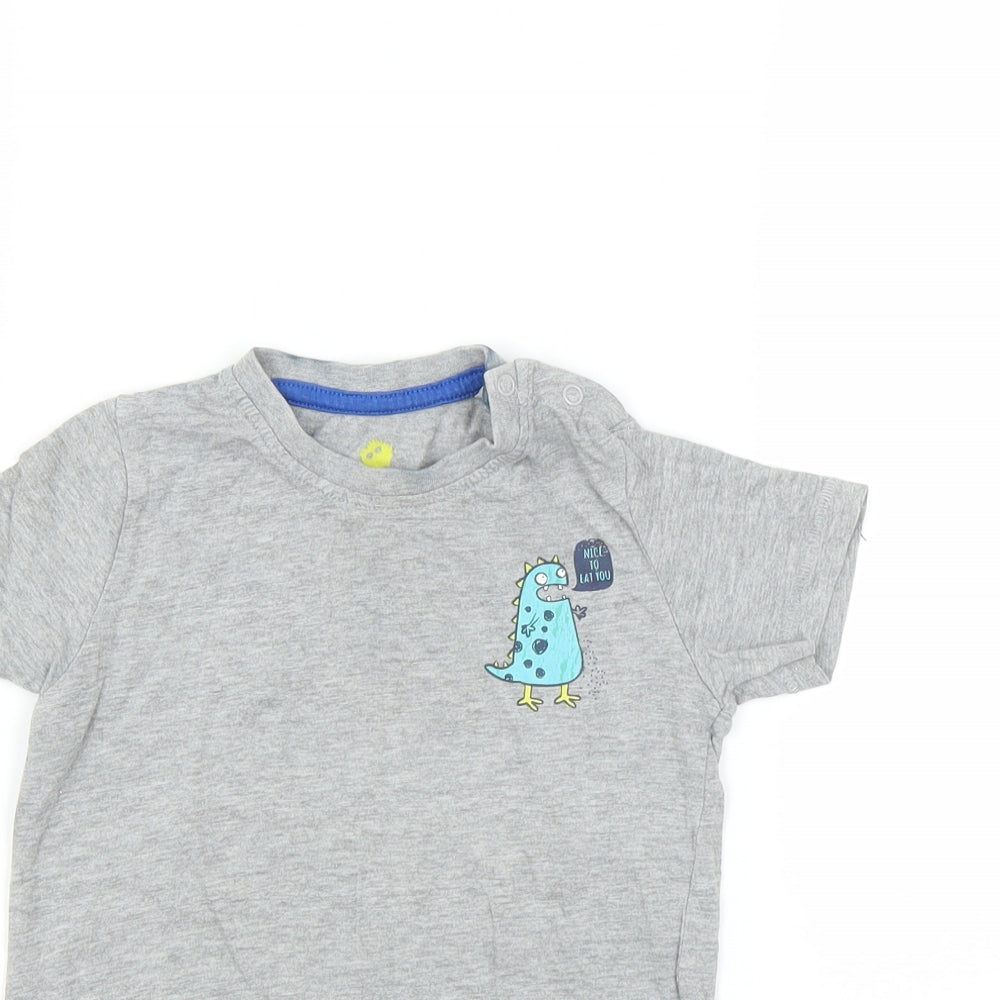 Lupilu Baby Grey   Basic T-Shirt Size 12-18 Months  - 12-24 months